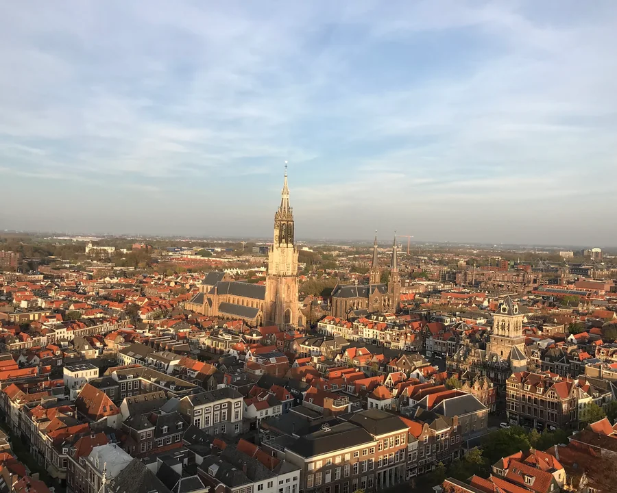 De Nieuwe Kerk in het centrum van Delft